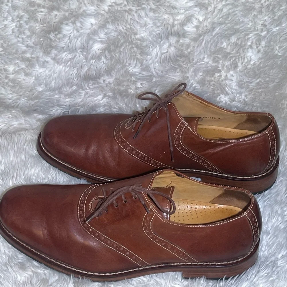 Cole haan Drake men’s brown leather Oxford shoes size 10M